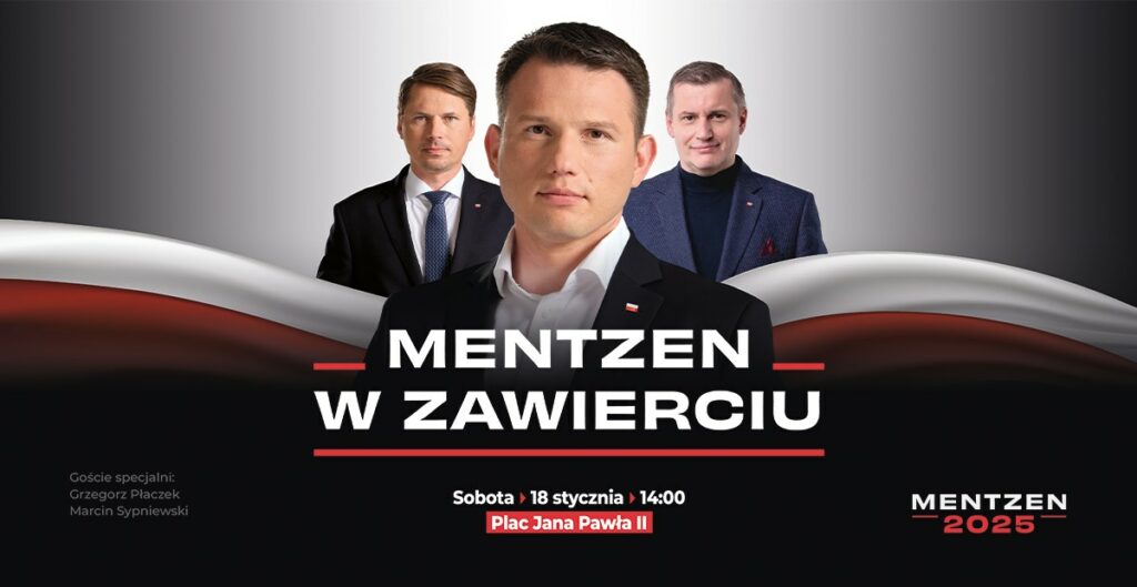 Sławomir Mentzen odwiedzi Zawiercie