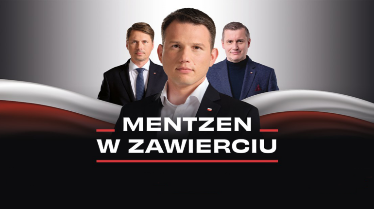 Mentzen odwiedzi Zawiercie