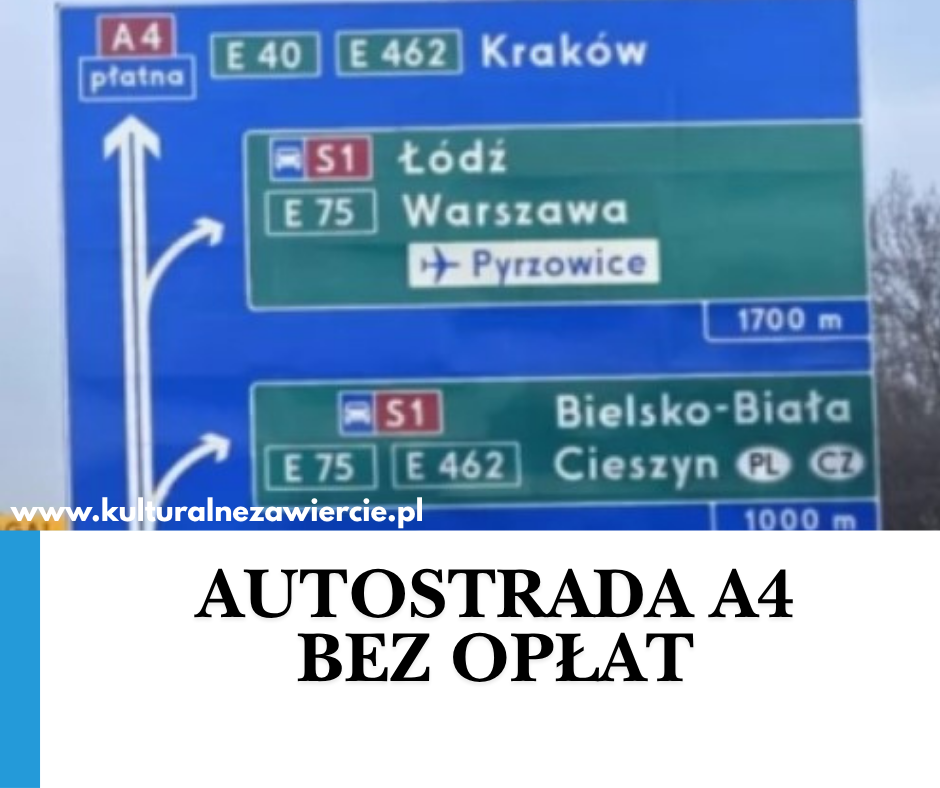 Koniec opłat na A4 Kraków–Katowice