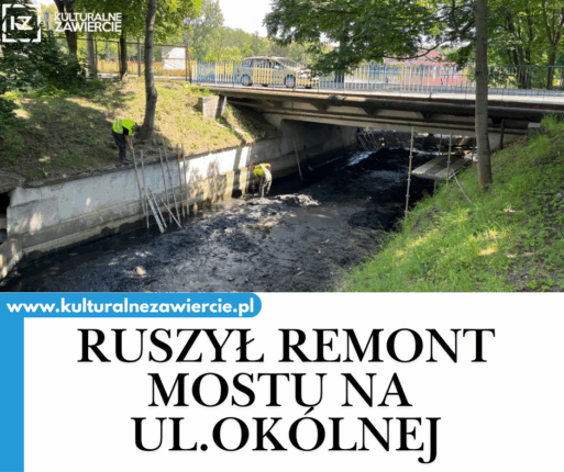 remont mostu na ulicy Okólnej