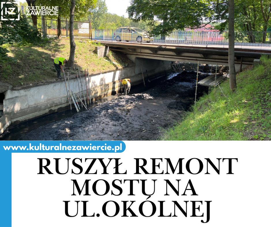 remont mostu na ulicy Okólnej